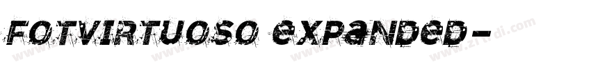 FOTVirtuoso Expanded字体转换